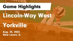 Lincoln-Way West  vs Yorkville Game Highlights - Aug. 25, 2022