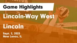 Lincoln-Way West  vs Lincoln Game Highlights - Sept. 2, 2023