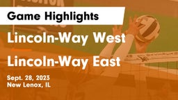 Lincoln-Way West  vs Lincoln-Way East  Game Highlights - Sept. 28, 2023