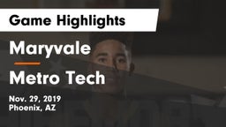 Maryvale  vs Metro Tech Game Highlights - Nov. 29, 2019