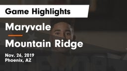 Maryvale  vs Mountain Ridge  Game Highlights - Nov. 26, 2019