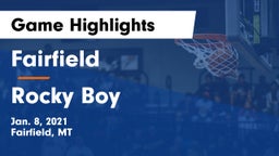 Fairfield  vs Rocky Boy  Game Highlights - Jan. 8, 2021