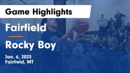 Fairfield  vs Rocky Boy  Game Highlights - Jan. 6, 2023