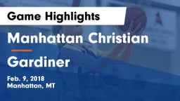 Manhattan Christian  vs Gardiner Game Highlights - Feb. 9, 2018