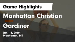 Manhattan Christian  vs Gardiner  Game Highlights - Jan. 11, 2019