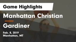 Manhattan Christian  vs Gardiner  Game Highlights - Feb. 8, 2019