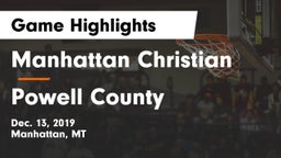 Manhattan Christian  vs Powell County  Game Highlights - Dec. 13, 2019