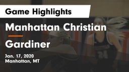 Manhattan Christian  vs Gardiner  Game Highlights - Jan. 17, 2020