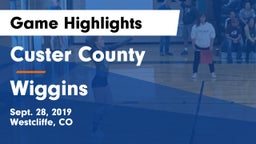 Custer County  vs Wiggins Game Highlights - Sept. 28, 2019