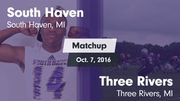 Matchup: South Haven vs. Three Rivers  2016