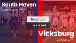 Matchup: South Haven vs. Vicksburg  2017
