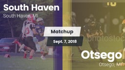 Matchup: South Haven vs. Otsego  2018