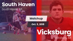 Matchup: South Haven vs. Vicksburg  2018