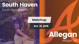 Matchup: South Haven vs. Allegan  2018
