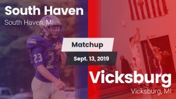 Matchup: South Haven vs. Vicksburg  2019
