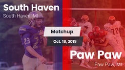 Matchup: South Haven vs. Paw Paw  2019