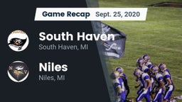 Recap: South Haven  vs. Niles  2020