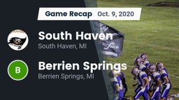 Recap: South Haven  vs. Berrien Springs  2020