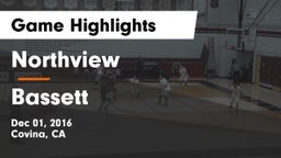 Northview  vs Bassett  Game Highlights - Dec 01, 2016