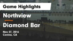 Northview  vs Diamond Bar  Game Highlights - Nov 27, 2016
