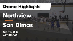 Northview  vs San Dimas  Game Highlights - Jan 19, 2017