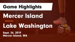 Mercer Island  vs Lake Washington Game Highlights - Sept. 26, 2019