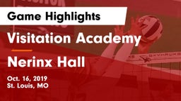 Visitation Academy  vs Nerinx Hall Game Highlights - Oct. 16, 2019