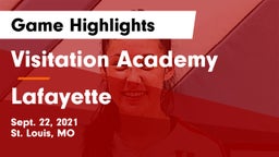 Visitation Academy  vs Lafayette  Game Highlights - Sept. 22, 2021