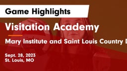 Visitation Academy vs Mary Institute and Saint Louis Country Day School Game Highlights - Sept. 28, 2023