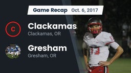 Recap: Clackamas  vs. Gresham  2017