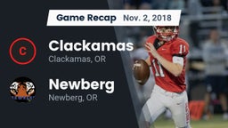Recap: Clackamas  vs. Newberg  2018