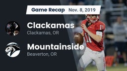 Recap: Clackamas  vs. Mountainside  2019