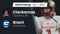 Recap: Clackamas  vs. Grant  2021