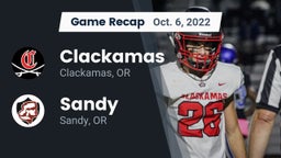 Recap: Clackamas  vs. Sandy  2022