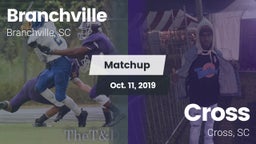 Matchup: Branchville High Sch vs. Cross  2019