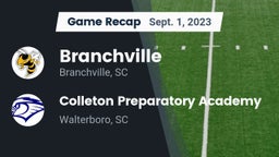 Recap: Branchville  vs. Colleton Preparatory Academy 2023