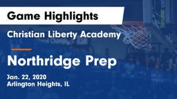 Christian Liberty Academy  vs Northridge Prep Game Highlights - Jan. 22, 2020