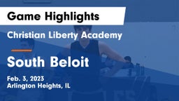 Christian Liberty Academy  vs South Beloit  Game Highlights - Feb. 3, 2023