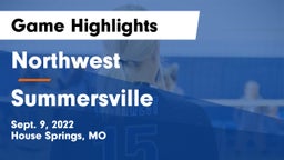Northwest  vs Summersville   Game Highlights - Sept. 9, 2022