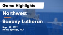 Northwest  vs Saxony Lutheran  Game Highlights - Sept. 10, 2022