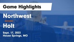 Northwest  vs Holt Game Highlights - Sept. 17, 2022