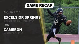 Recap: Excelsior Springs  vs. Cameron  2016