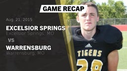 Recap: Excelsior Springs  vs. Warrensburg  2015