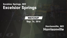 Matchup: Excelsior Springs Hi vs. Harrisonville  2016
