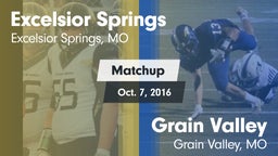 Matchup: Excelsior Springs Hi vs. Grain Valley  2016