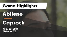 Abilene  vs Caprock  Game Highlights - Aug. 20, 2021