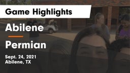 Abilene  vs Permian  Game Highlights - Sept. 24, 2021