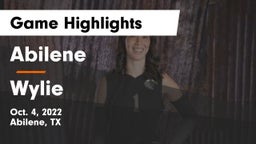 Abilene  vs Wylie  Game Highlights - Oct. 4, 2022