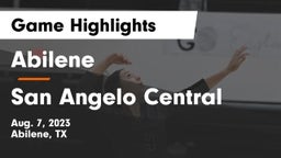 Abilene  vs San Angelo Central  Game Highlights - Aug. 7, 2023