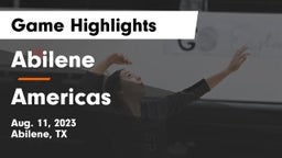 Abilene  vs Americas  Game Highlights - Aug. 11, 2023